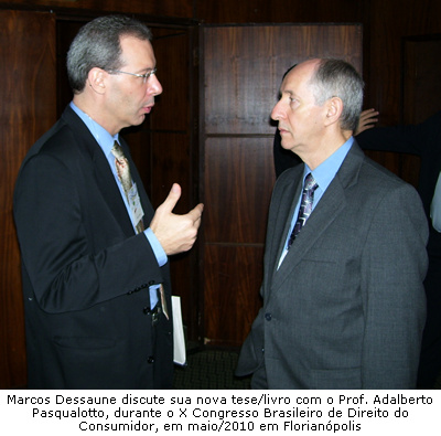 Foto de Marcos Dessaune com Adalberto Pasqualotto